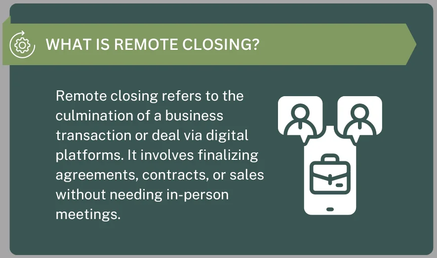 Remote Closing Assistance